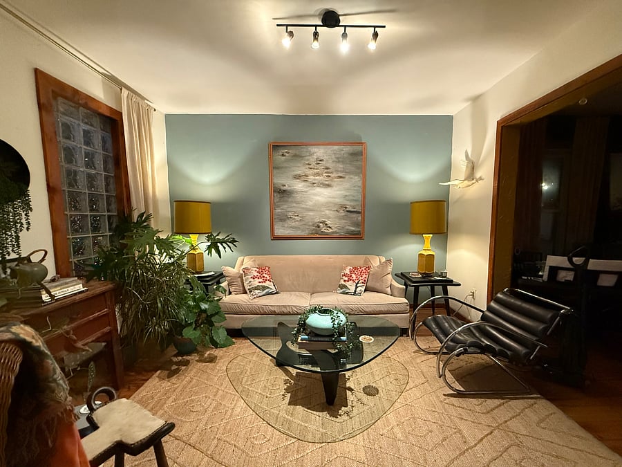 Enjoy some hanging out in living room w a gas fireplace- cozy in winters!