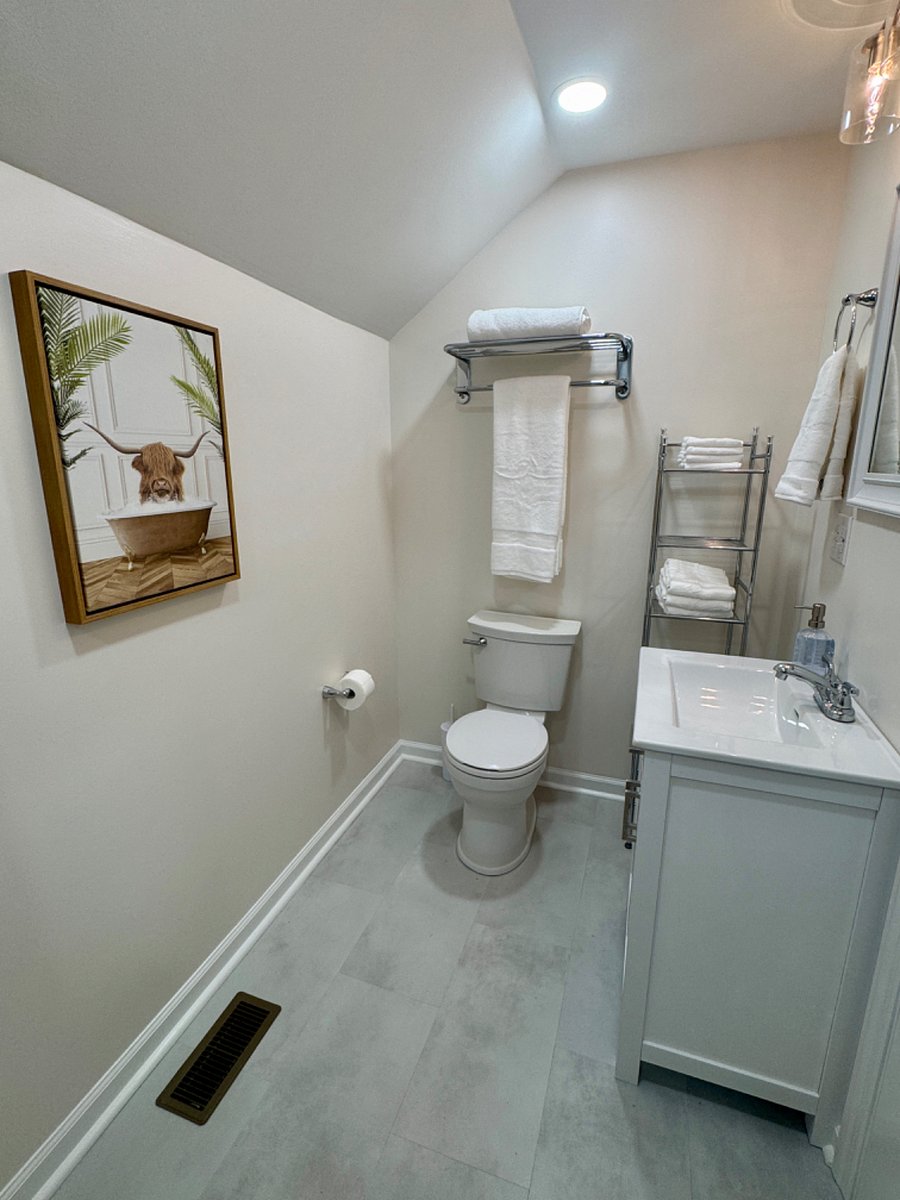 Newly remodeled bathroom
