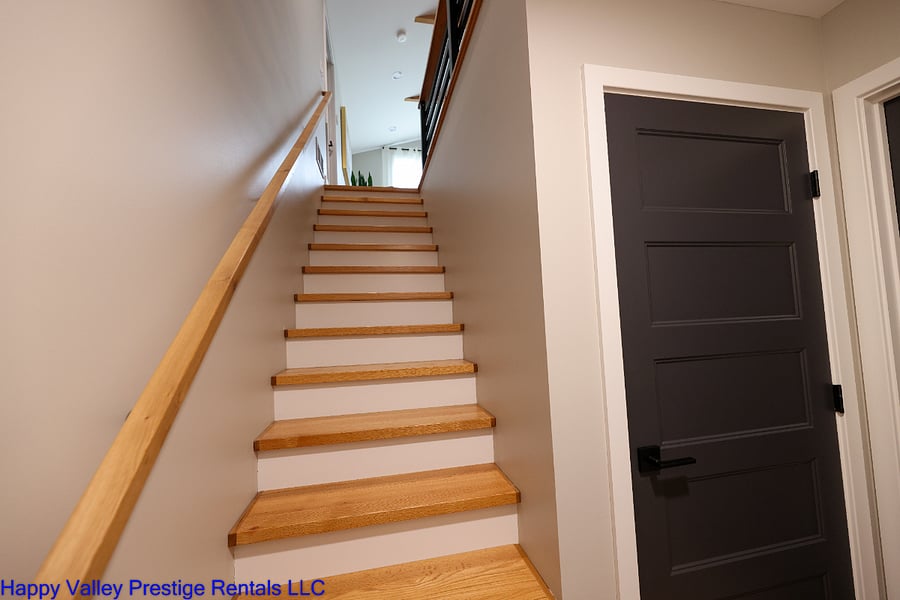 Stairs from the basement to the main floor