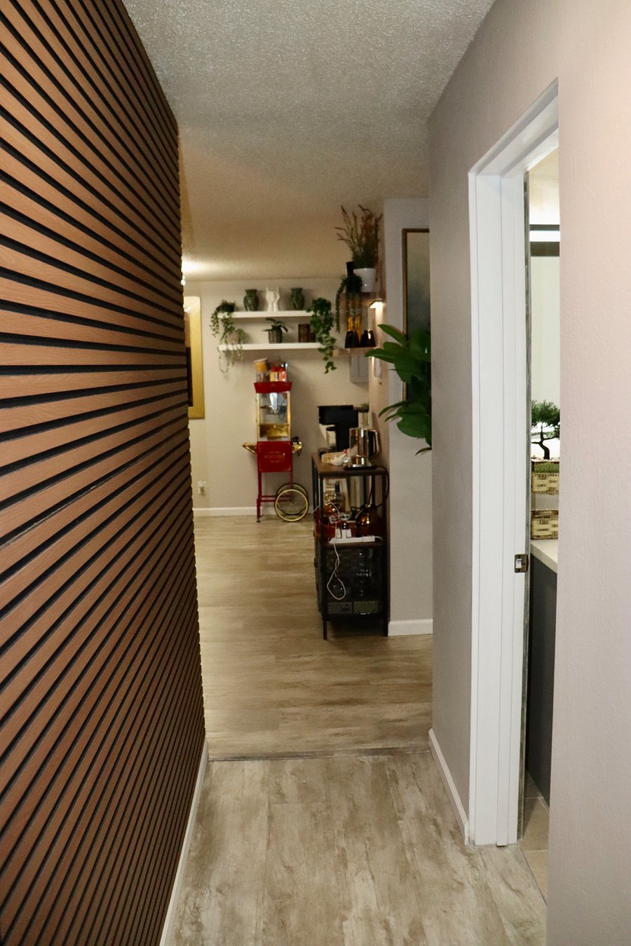 Hallway from both bedrooms