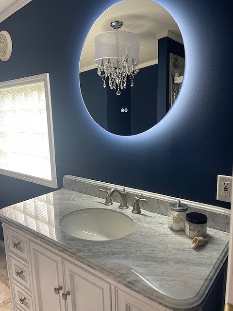 Master bath vanity