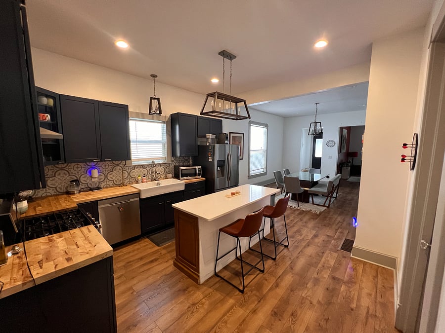 Kitchen Looking Into Dining Area