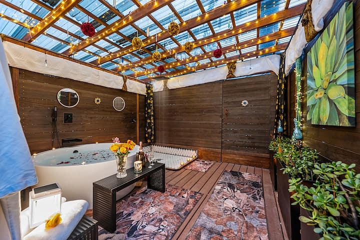 Relax, unwind, and rejuvenate in your own private tranquility spa 