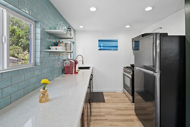 Prepare gourmet meals out of your full-sized kitchen. 
