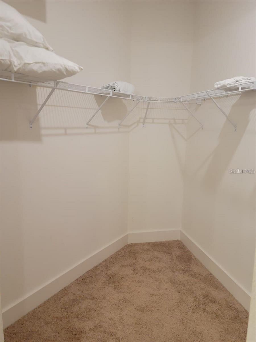 Walk in closet in Master