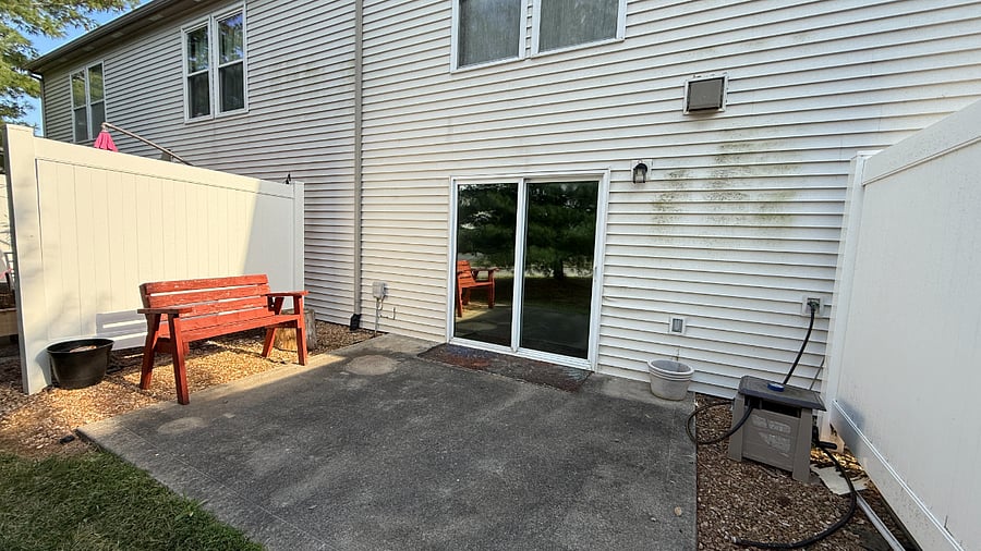 Back patio.