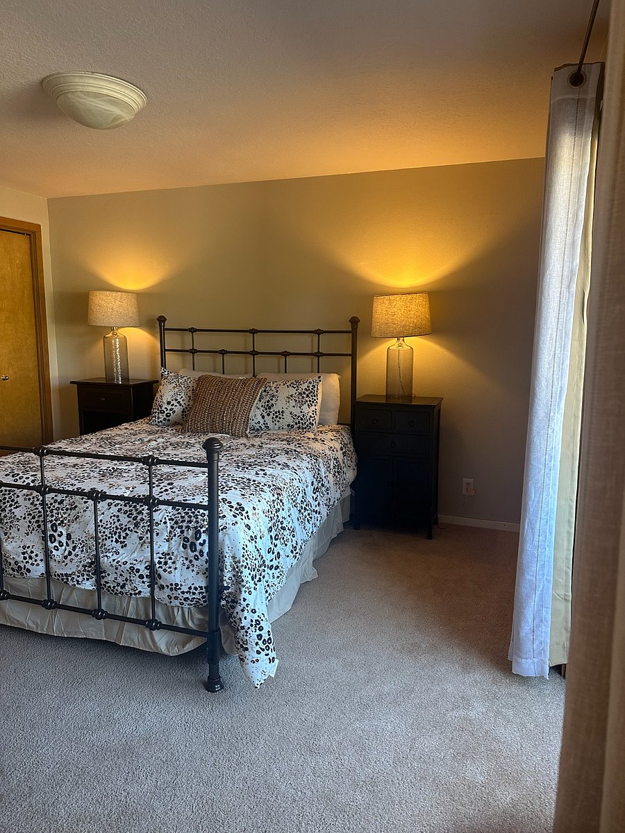 One of two master bedrooms