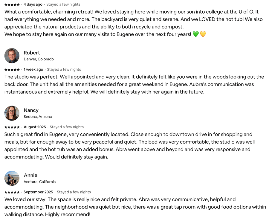 More reviews from another platform