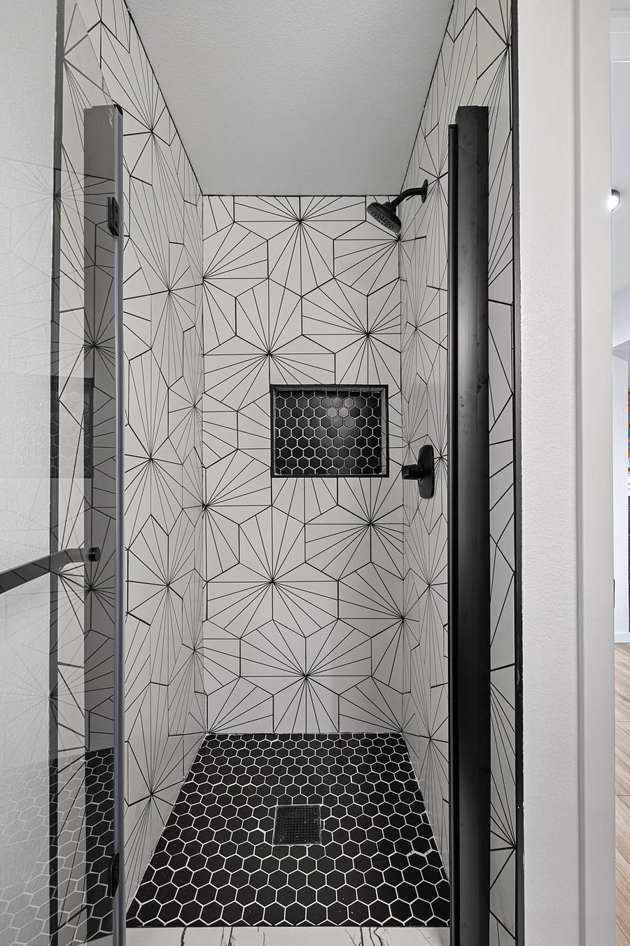 Lower shower (Second full bathroom)