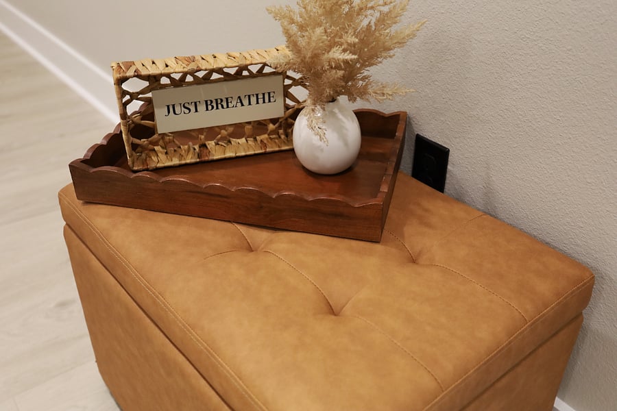 Just Breathe 

Step into a serene space designed for relaxation and renewal. Take a moment, unwind, and let the peaceful boho-modern atmosphere help you recharge.