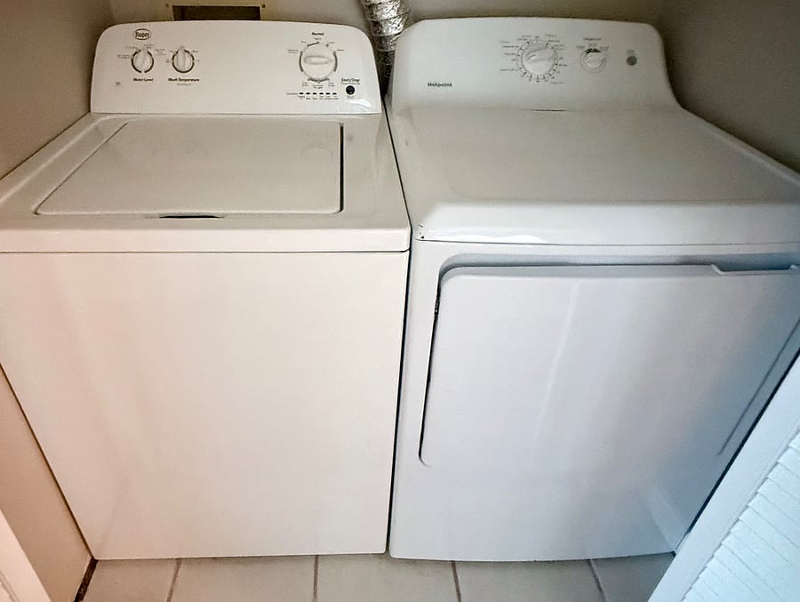 Washer & dryer in the unit