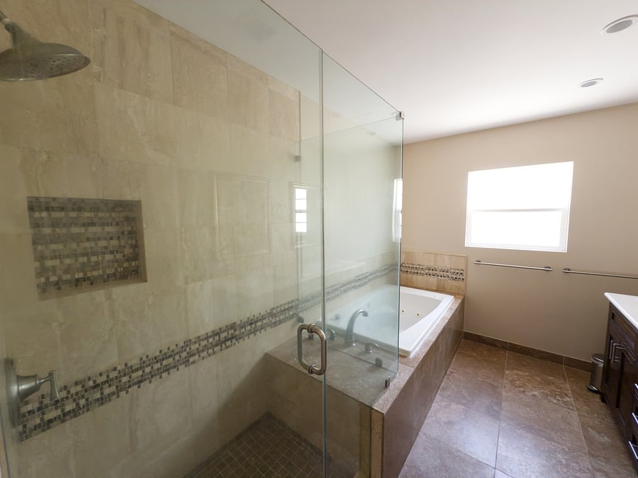 Shower and tub