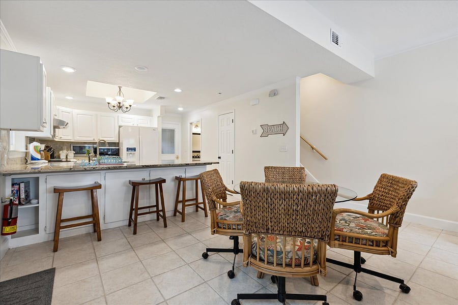 Comfortable dining seating