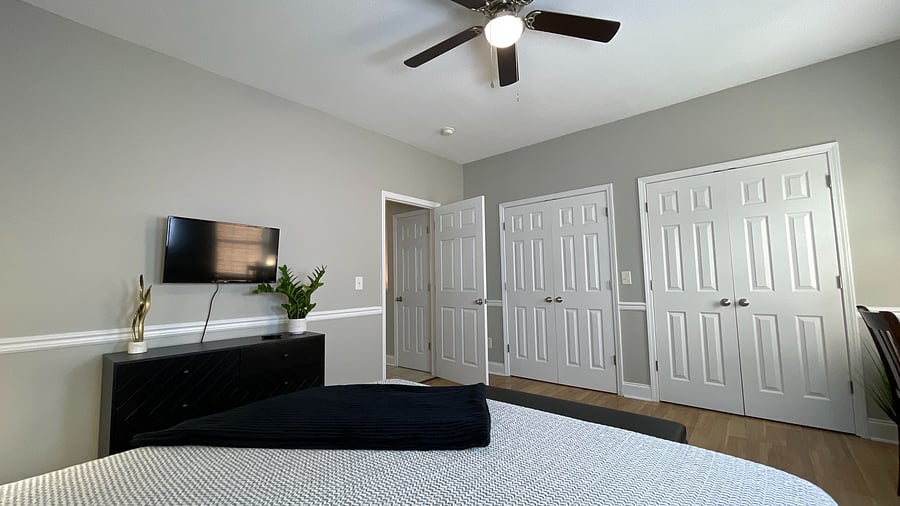 Stay entertained! Relax in our cozy room featuring a TV for your favorite shows and movie nights!