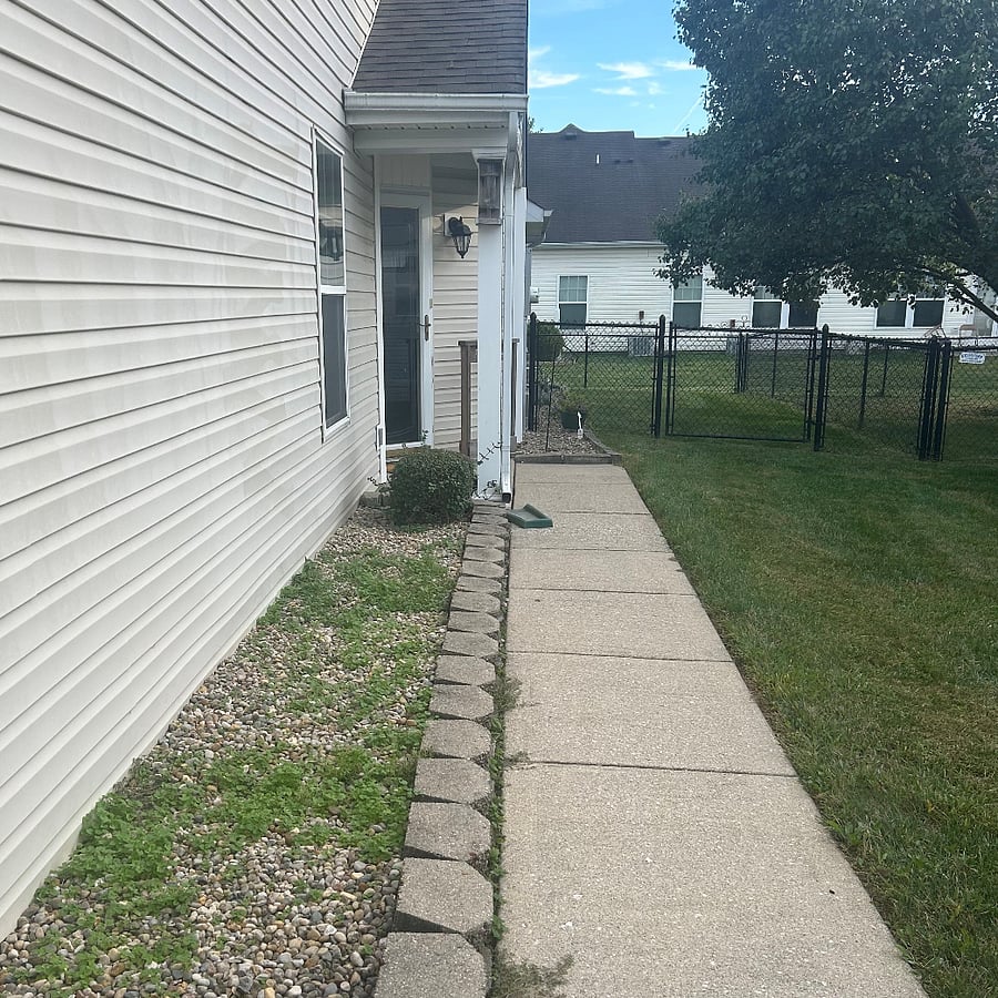 Front walkway to door