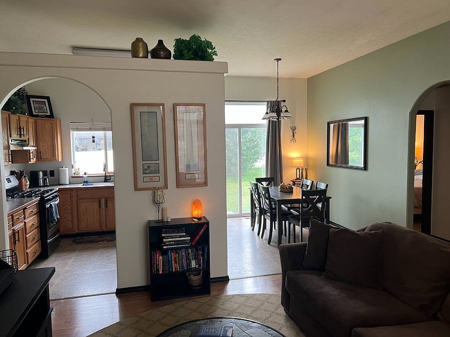 Living Room Into Kitchen/Dining Room