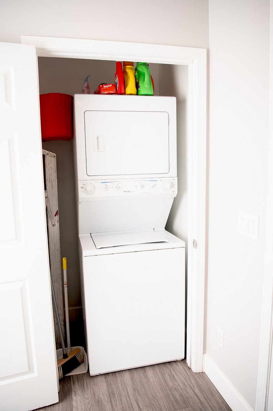 In unit washer and dryer