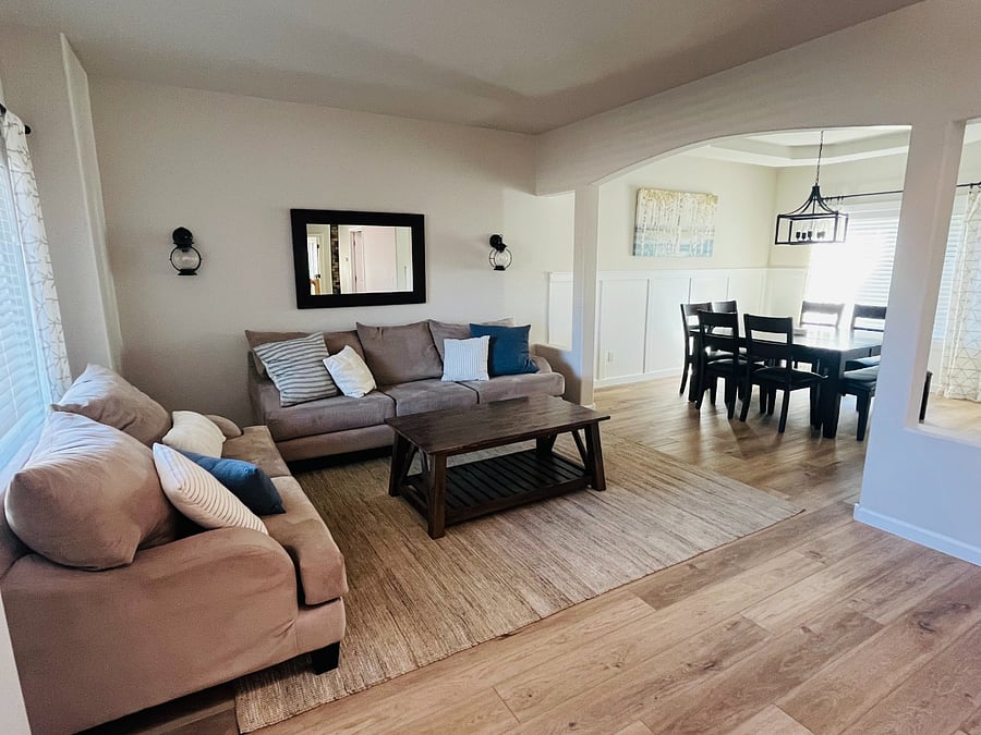 Front Room & Dining Room View