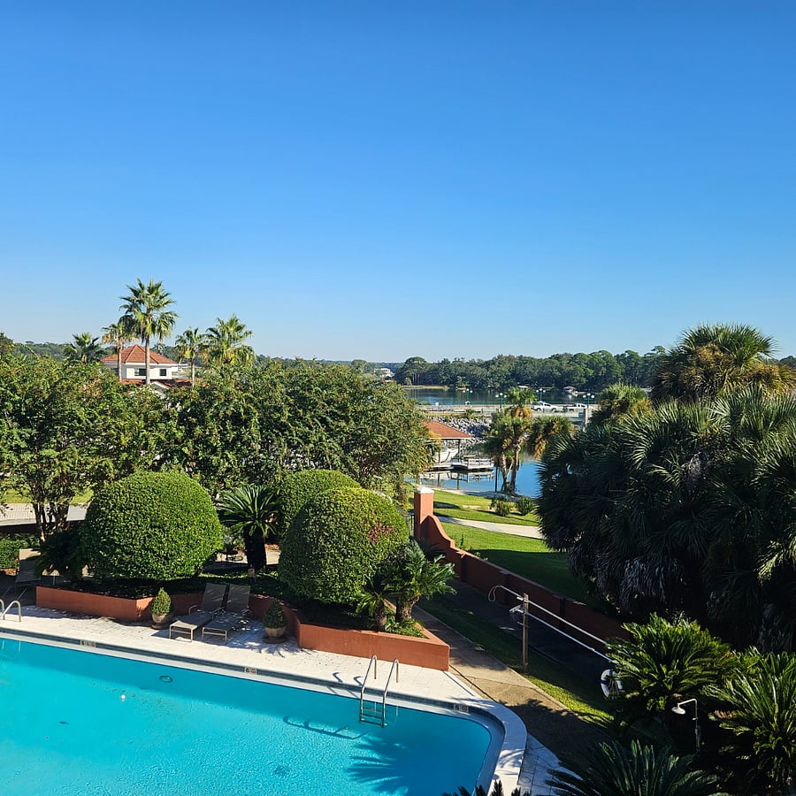 View from primary bedroom