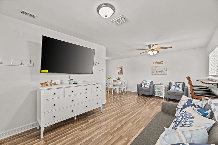 living room and siting 