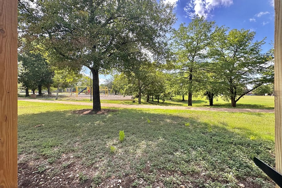 Park Connected to Backyard