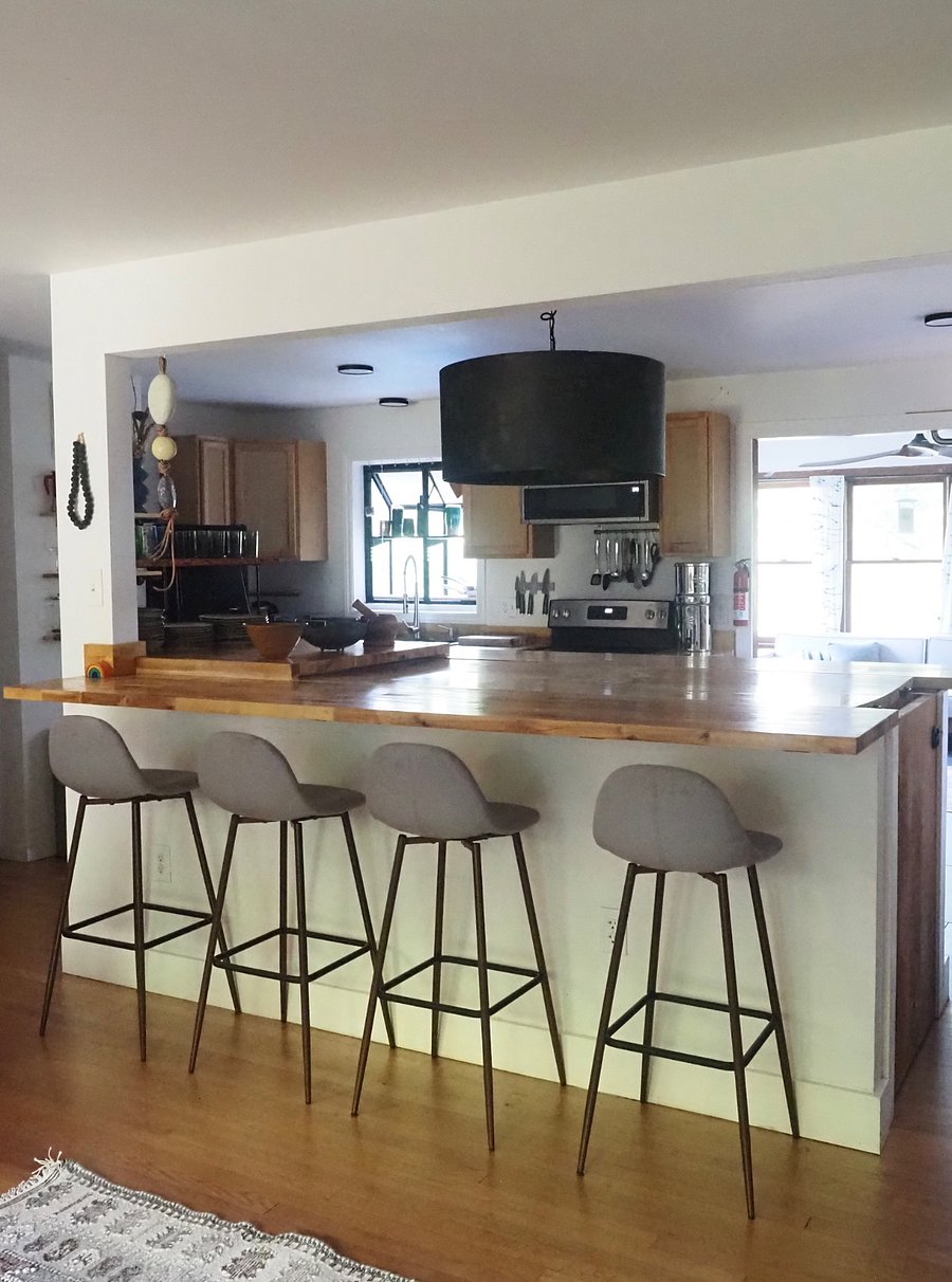 Upstairs Butcher Block Island