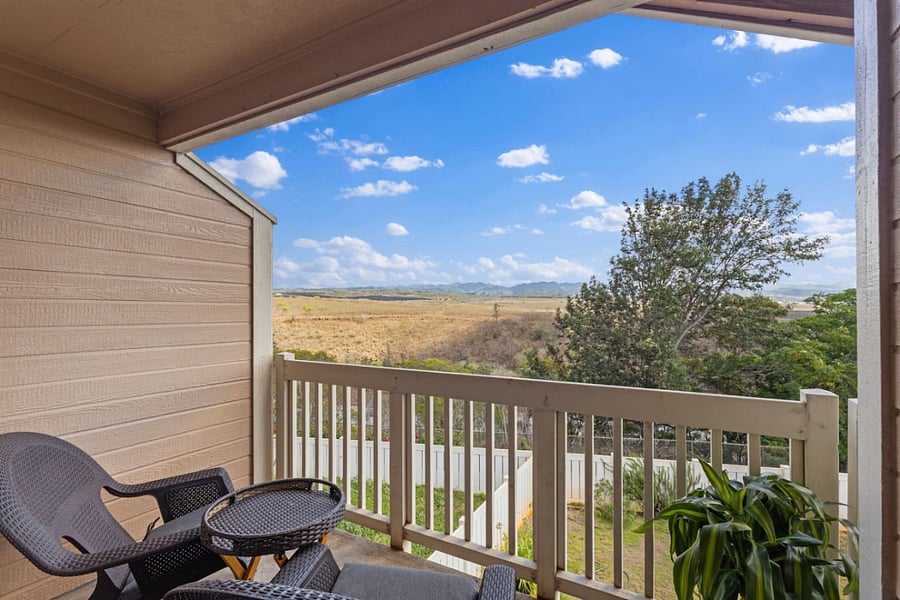 With mountain horizons, open skies, and a cozy patio setup, this balcony is your front-row seat to natures quiet show.