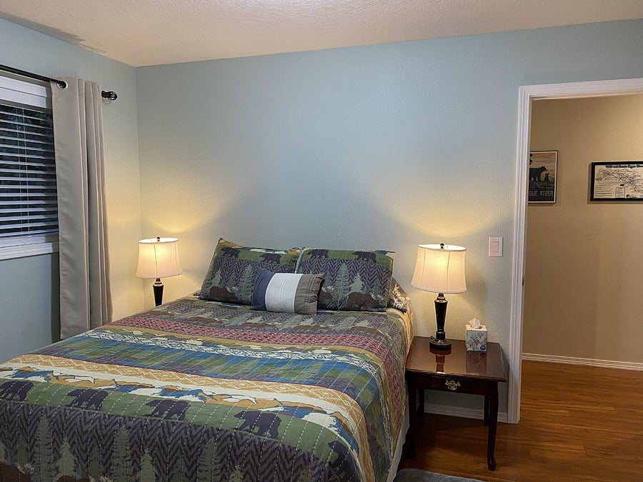Queen front bedroom
