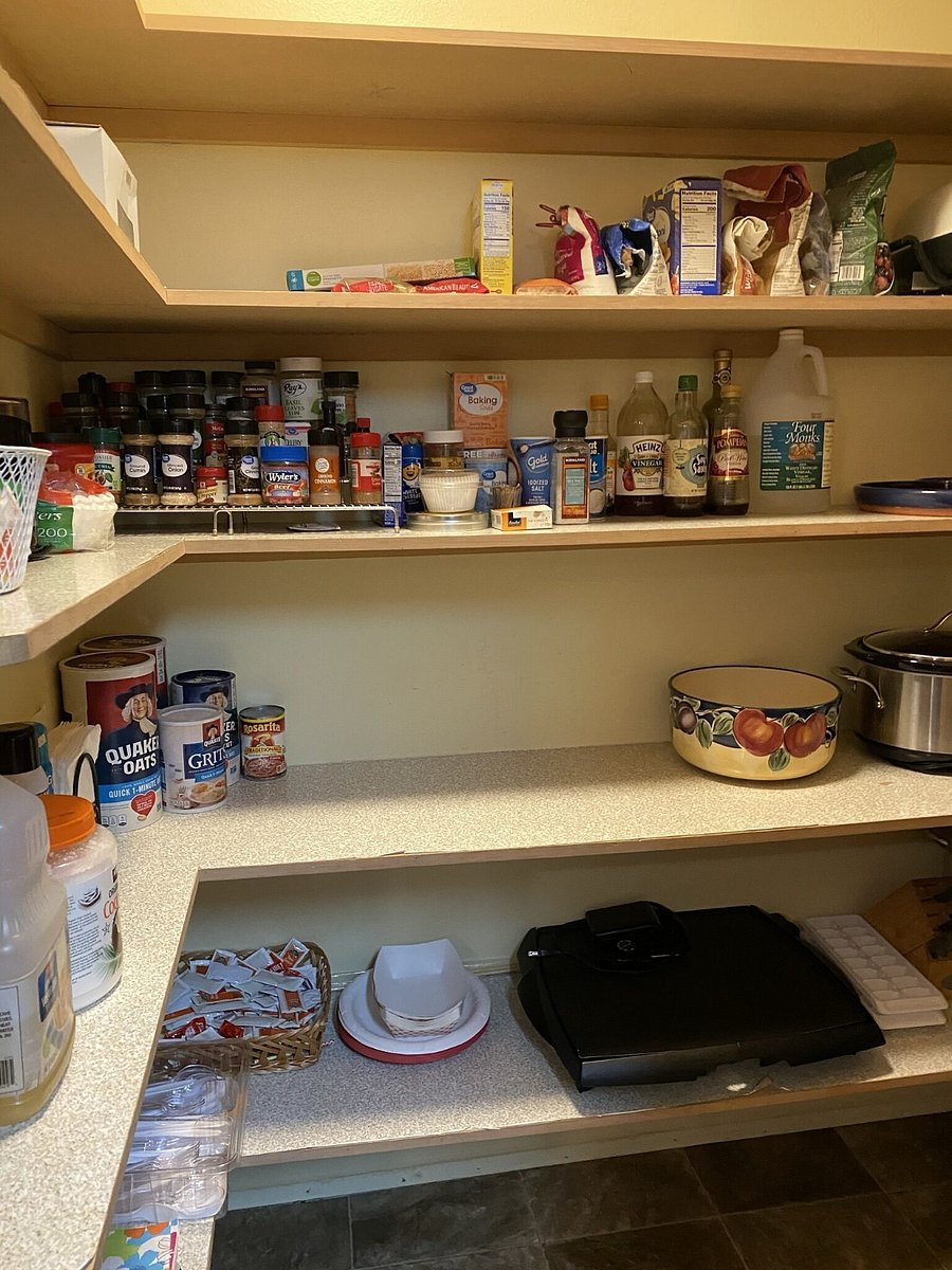 Chefs walk in pantry with LOTS of above and beyond offerings.