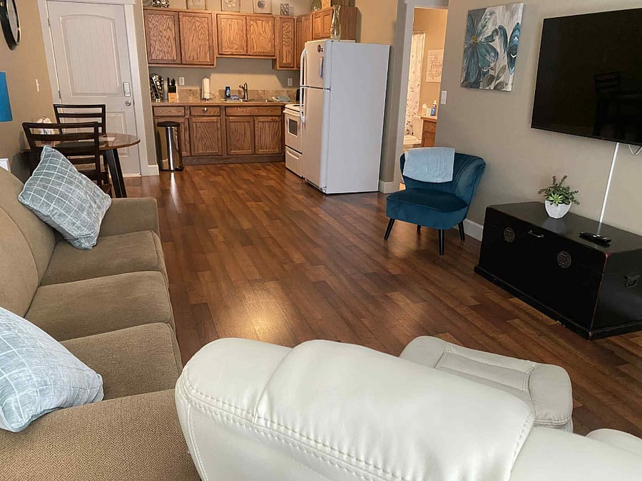 Kitchen and Living Room
