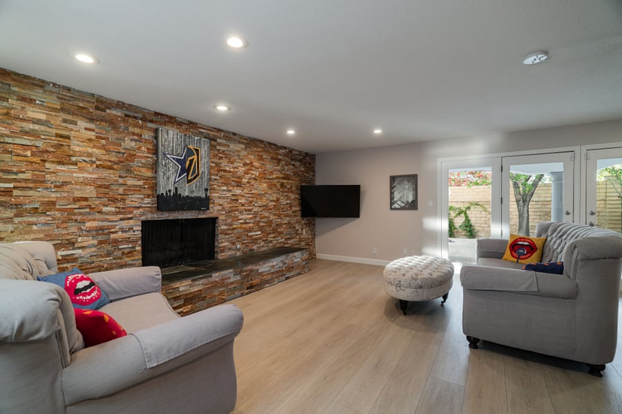 Living Area closest to private bedroom 