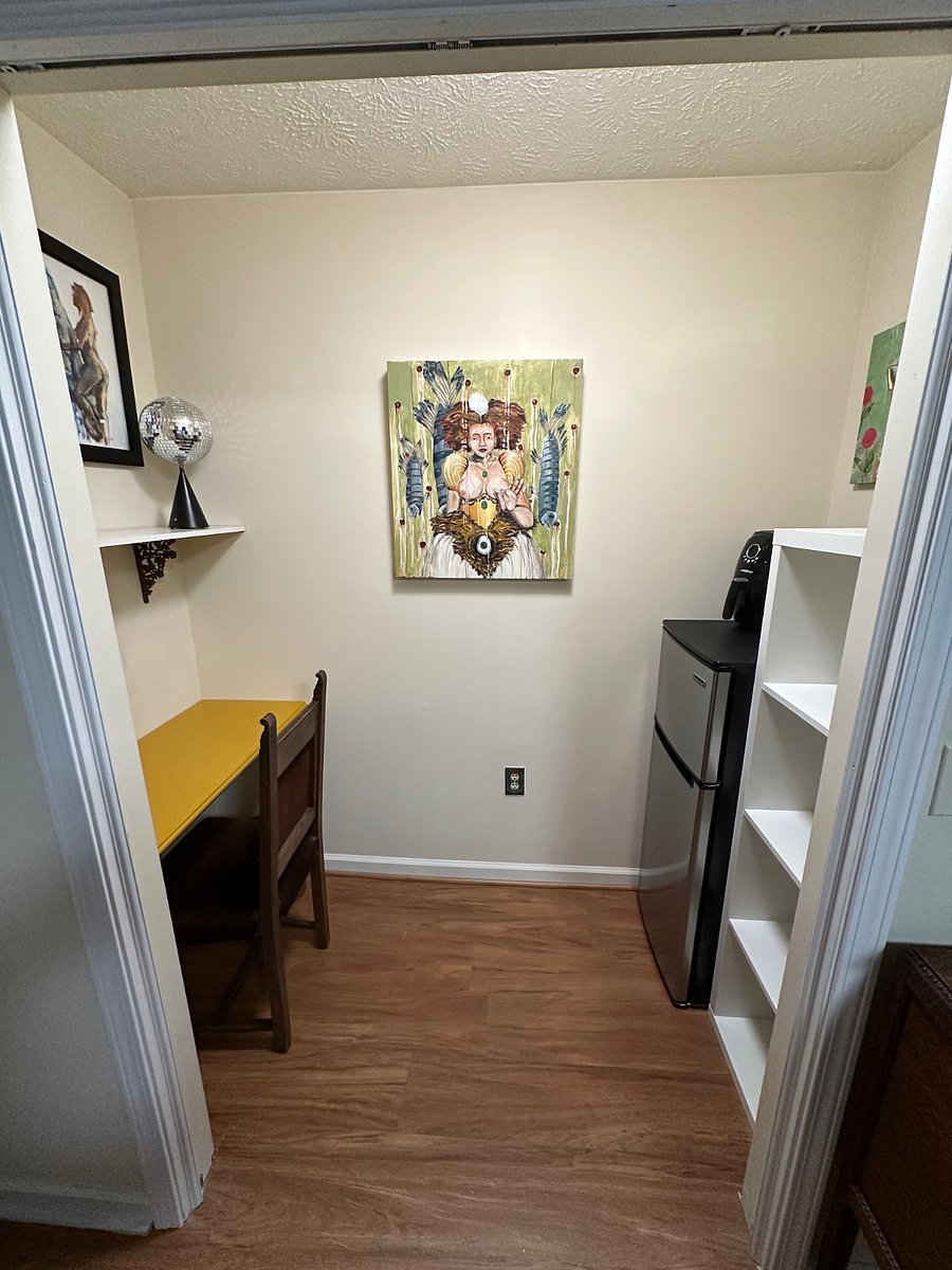 Lots of shelving and storage space.