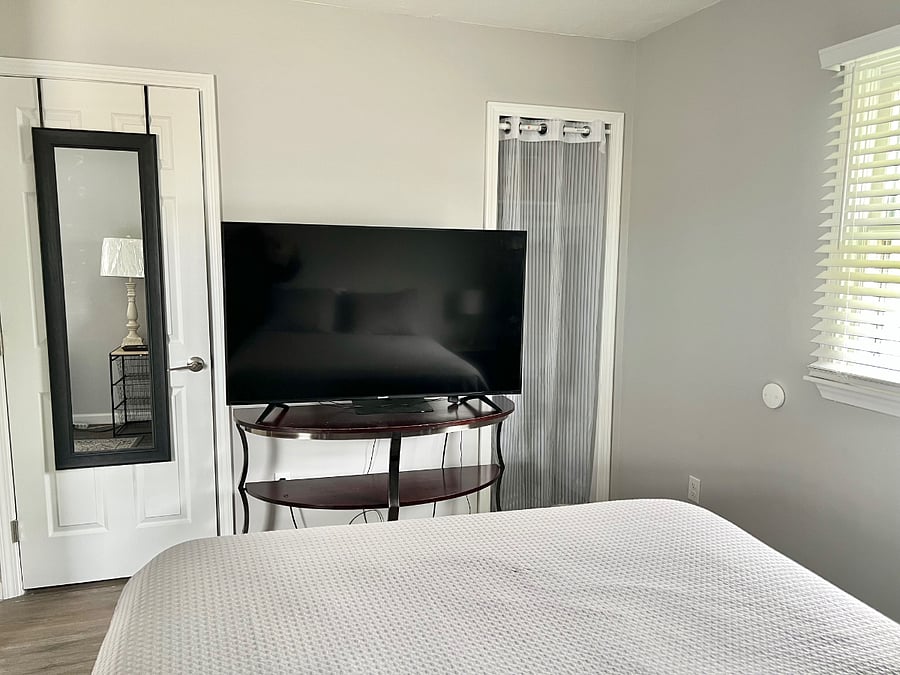 Smart TV in main bedroom