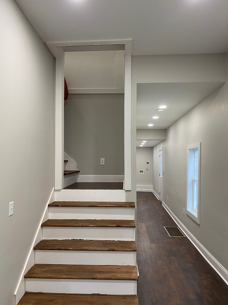Steps to third bedroom and 2nd bathroom