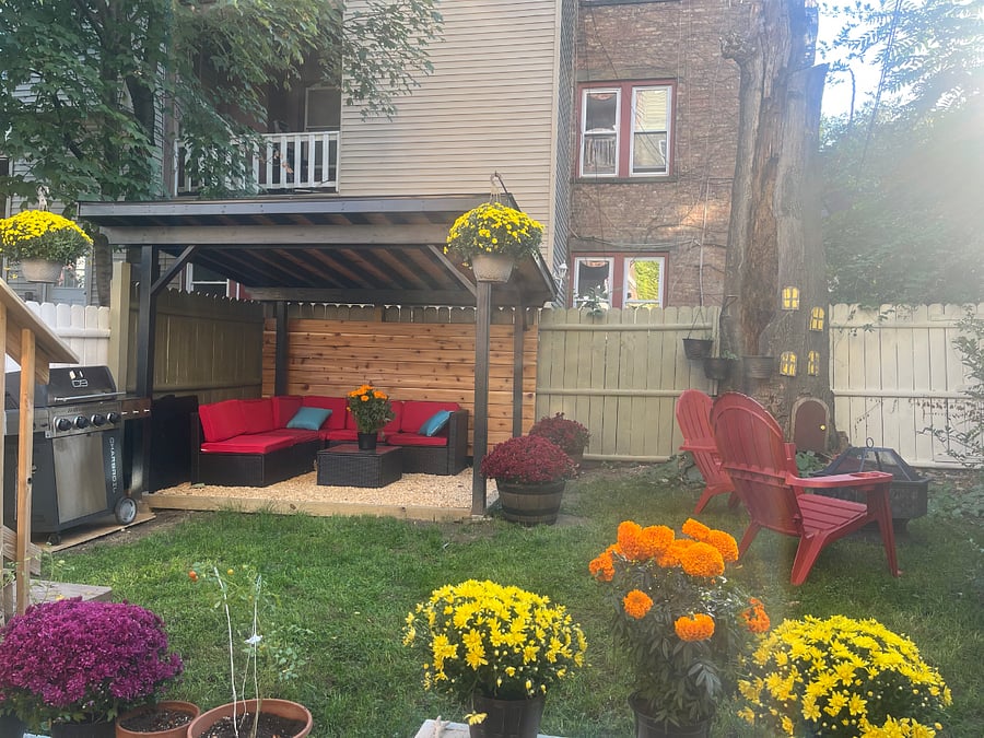 Beautiful private deck and lawn with BBQ and all weather gazebo