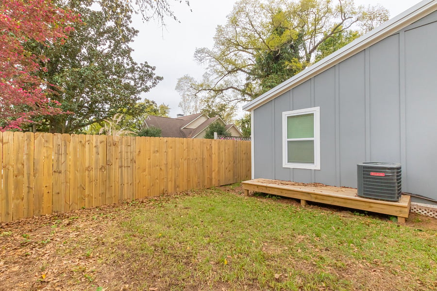 Private, Fenced backyard