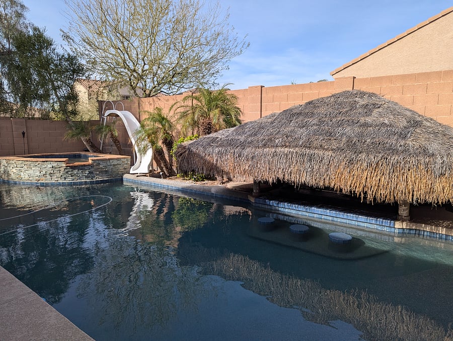 swimming pool and hot tub