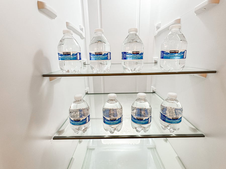Stay refreshed with complimentary bottled water!
