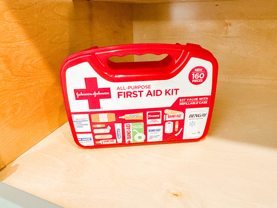 For your peace of mind, we've provided a first aid kit stocked with essentials to handle minor accidents.
