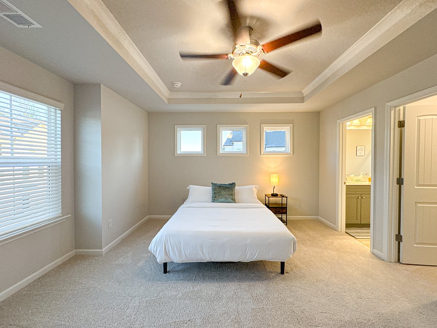 Your private retreattwo closets, a full bathroom, and a Smart TV for ultimate comfort

