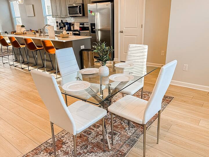 Enjoy meals and conversation in this inviting dining area
