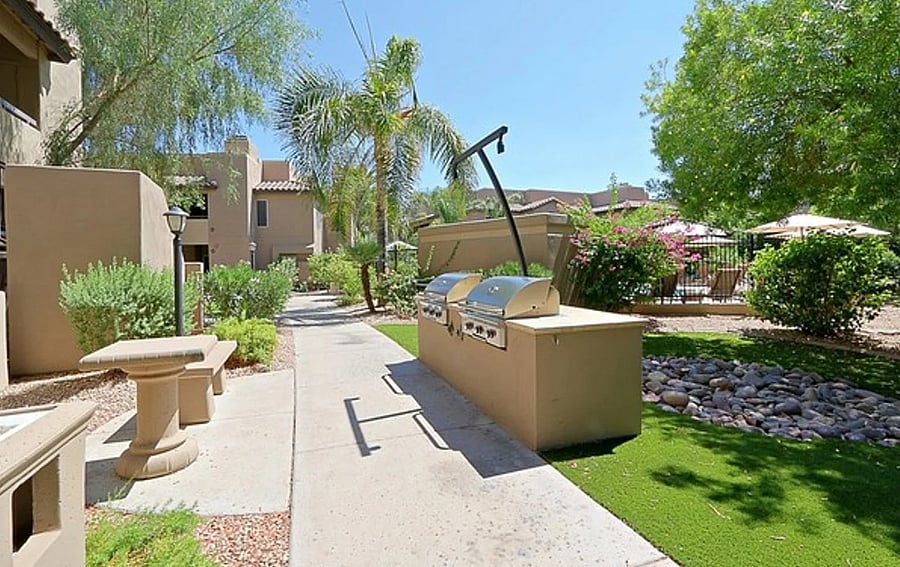 Propane BBQs available poolside