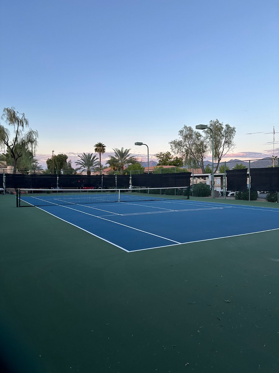 Tennis courts resurfaced in 2024