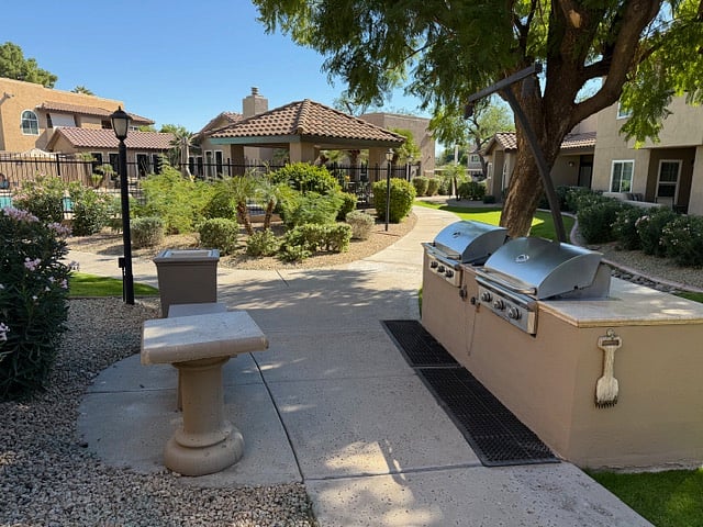 Multiple propane BBQs available in addition to these pictured. Also charcoal options available