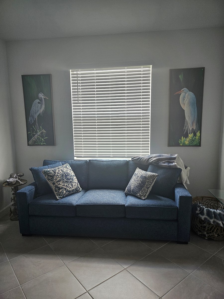 Queen sleeper sofa in den