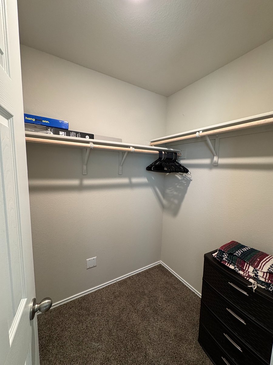 Walk-in closet in 2nd bedroom