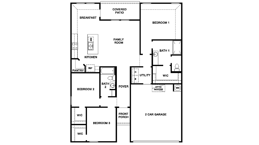 Floor plan of home