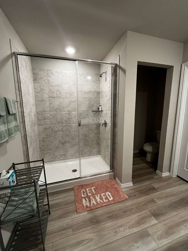 Master walk-in shower