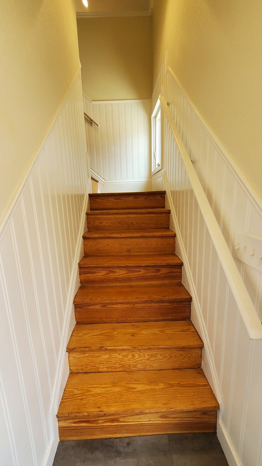 Stairs leading up to apartment
