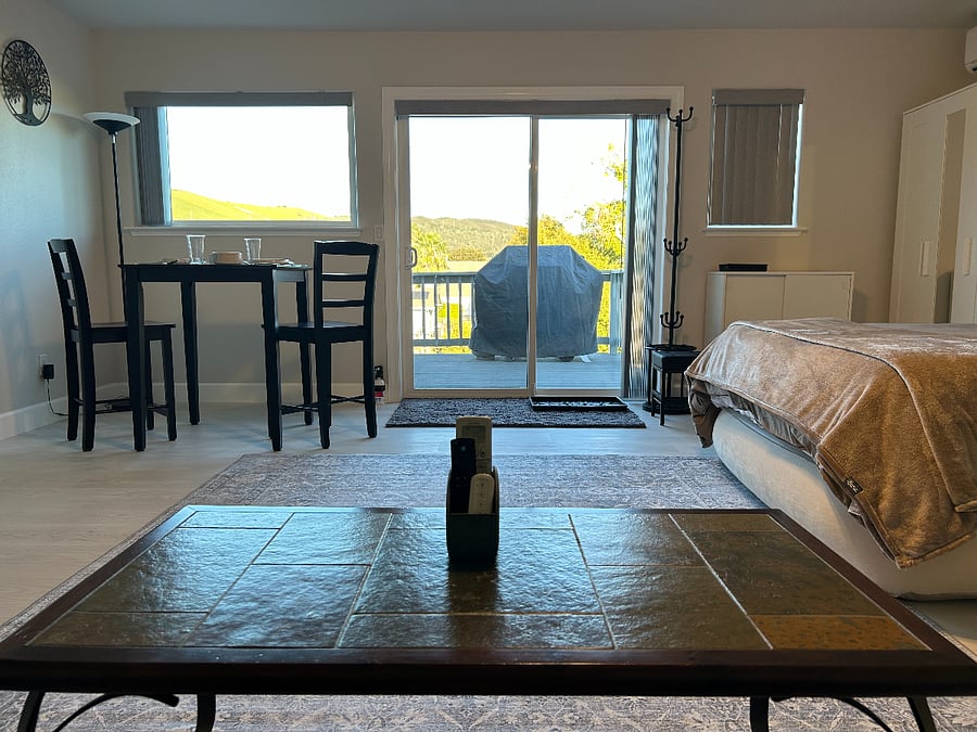 Lots of Natural Light or Close Room Darkening Blinds (not black out)
